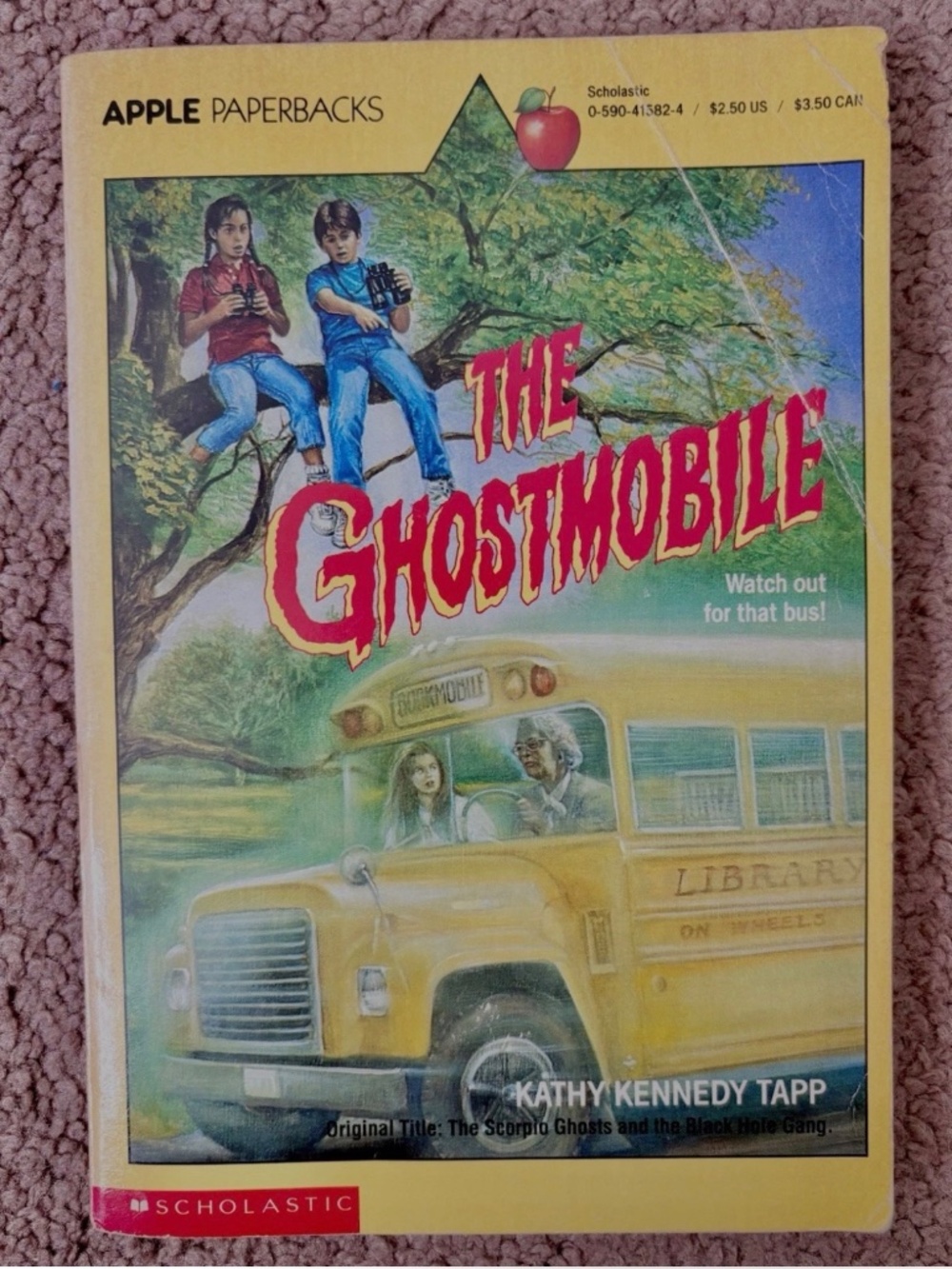 The Ghostmobile Kathy Kennedy Tapp 1987 Scholastic Vintage 1st Print & Edition